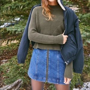 Kendall and Kylie Rachel Mock Neck Sweater